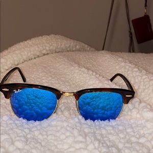 Ray-bans. Blue lenses. Practically new